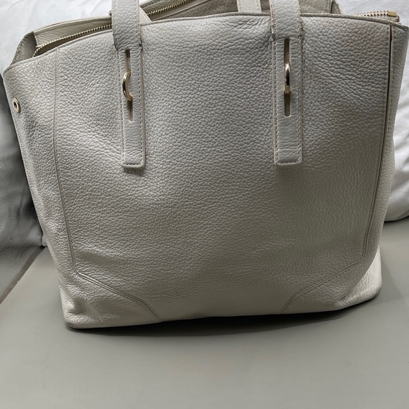 Furla Italian Luxury Cream Leather Tote Bag Exceptional Quality Furla Beautiful - Picture 4 of 16